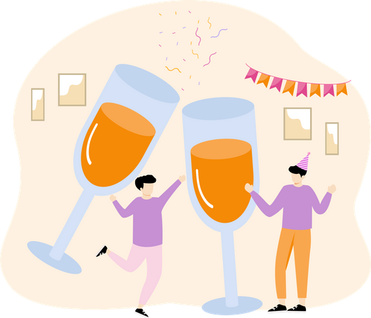 Party Event  Illustration