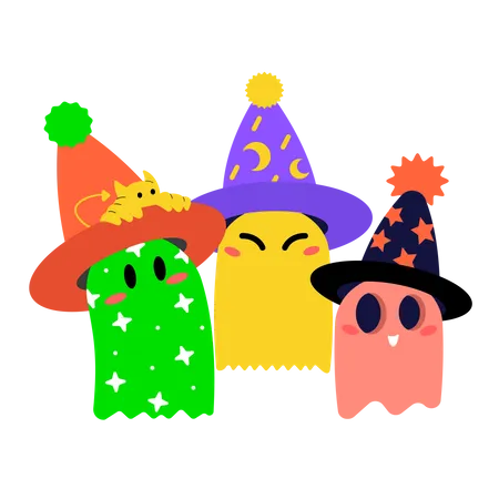 Party Ghosts  Illustration