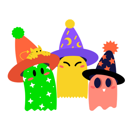 Party Ghosts  Illustration