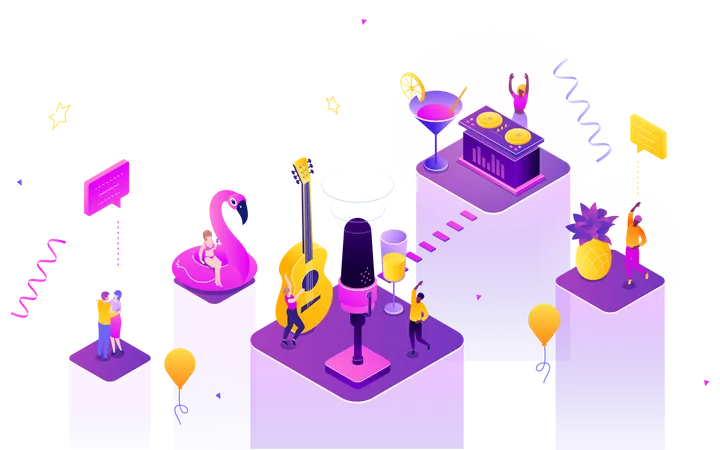 Party In The Club Illustration
