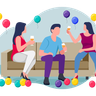 party people illustration free download