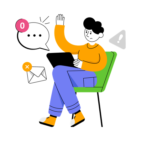 Pas de messages  Illustration