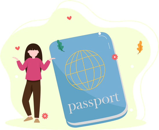 Pasaporte de viaje  Ilustración