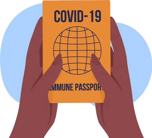 Pasaporte de vacunación  Ilustración