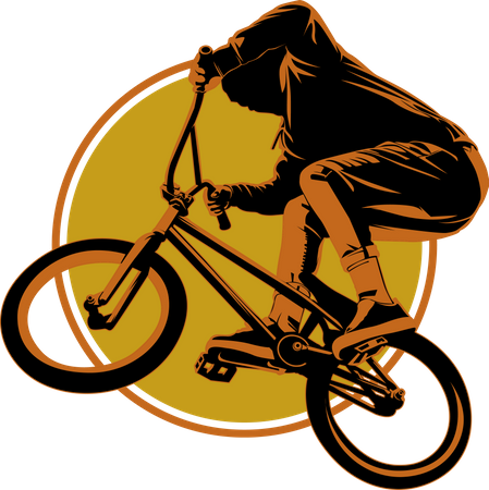 Montar rápido Bmx estilo libre  Ilustración