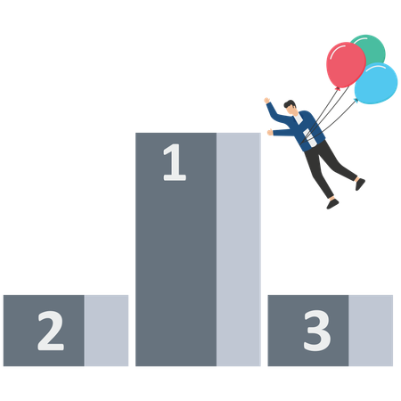 Paso para hacer crecer el negocio  Ilustración