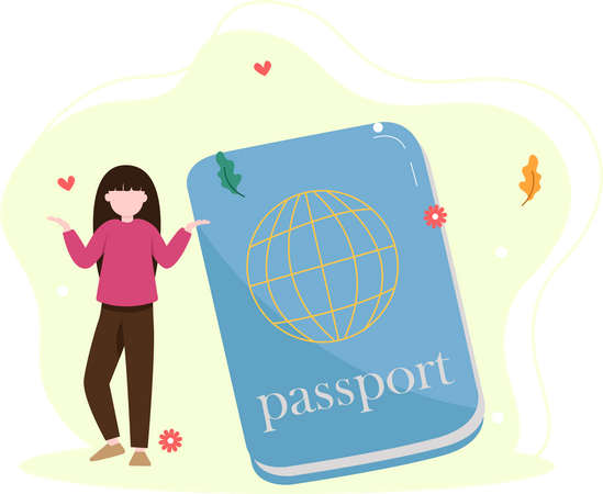 Passaporte de viagem  Ilustração