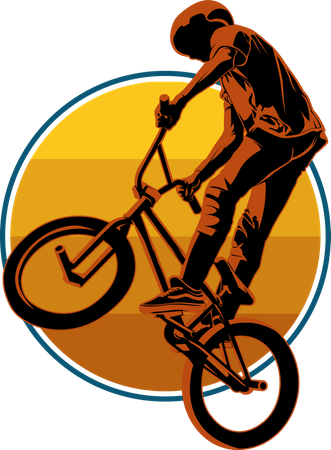 Passeio de BMX  Ilustração