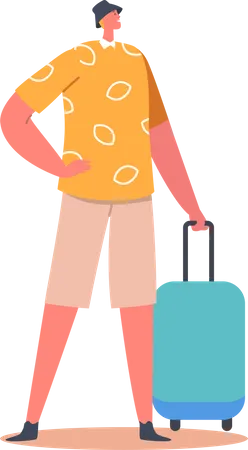 Passenger in Terminal  Illustration