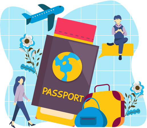 Passeport de voyage  Illustration