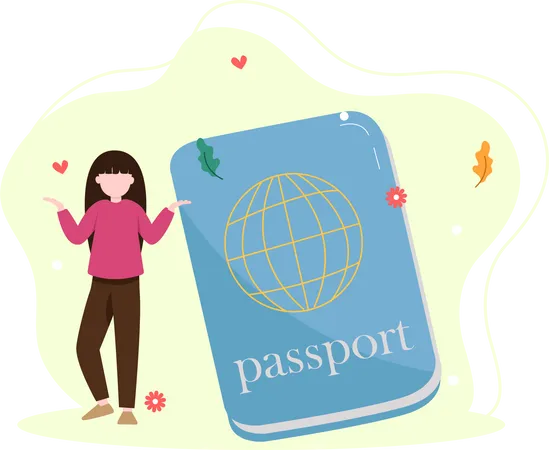 Passeport de voyage  Illustration