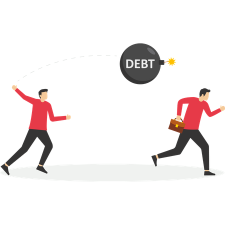 Passing the debt on others  Illustration