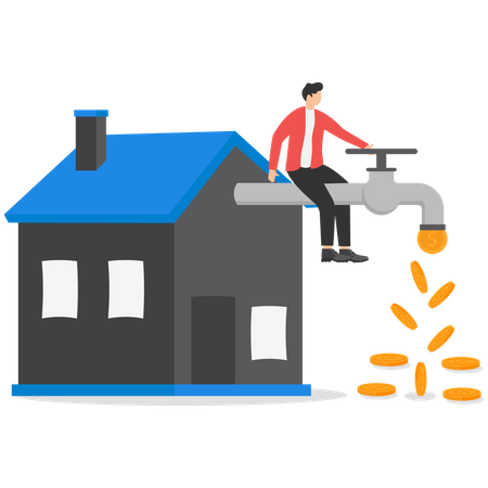 Passive income from investing in an estate  Illustration