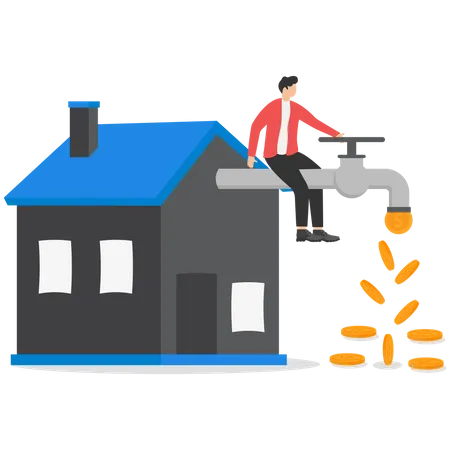 Passive income from investing in an estate  Illustration