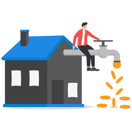 Passive income from investing in an estate  Illustration