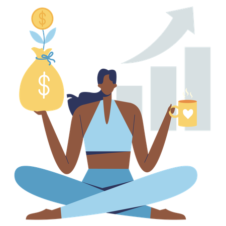 Passive Income growth  Illustration