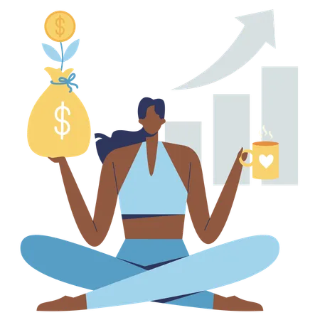 Passive Income growth  Illustration