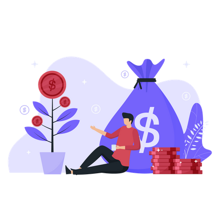 Passive income  Illustration