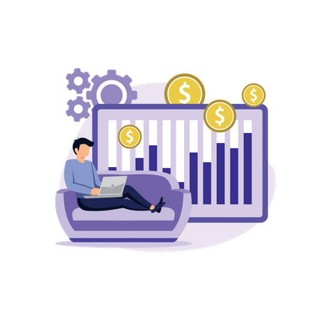 Passive income  Illustration