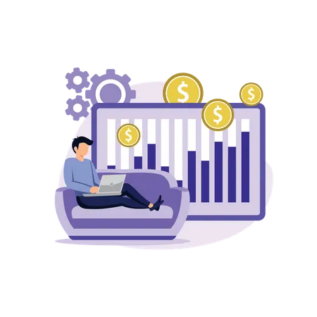 Passive income  Illustration