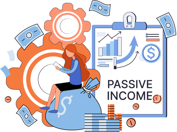 Passive income  Illustration