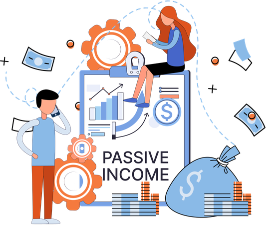 Passive income  Illustration