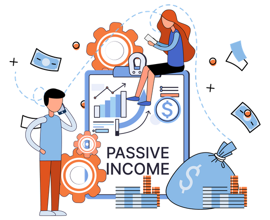 Passive Income Report  Illustration