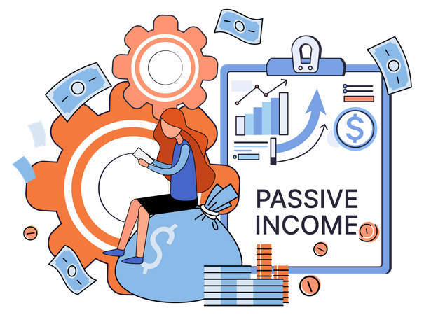 Passive Income Report  Illustration