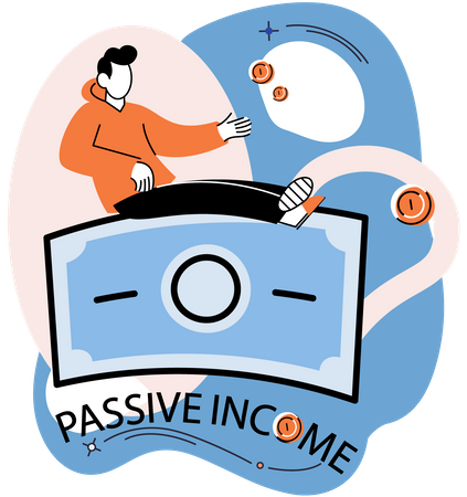 Passives Einkommen  Illustration