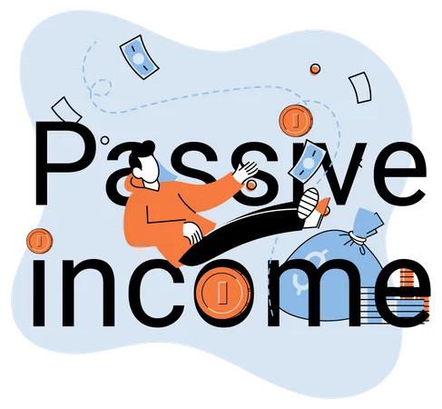 Passives Einkommen  Illustration