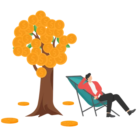 Passives Einkommen  Illustration