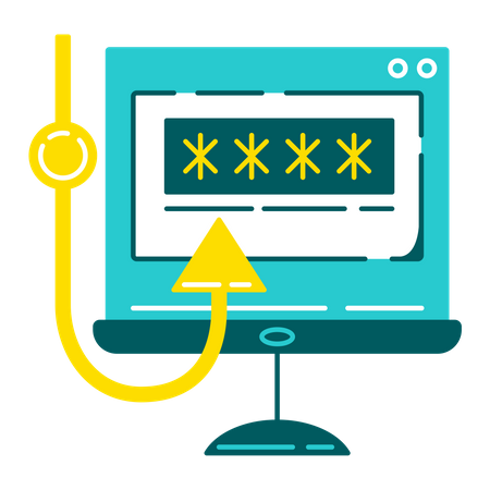 Password Phishing  Illustration