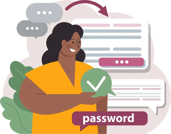 Password protection  Illustration