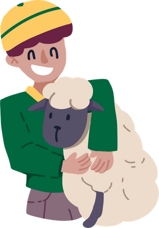 Pastor de ovelhas muçulmano  Ilustração