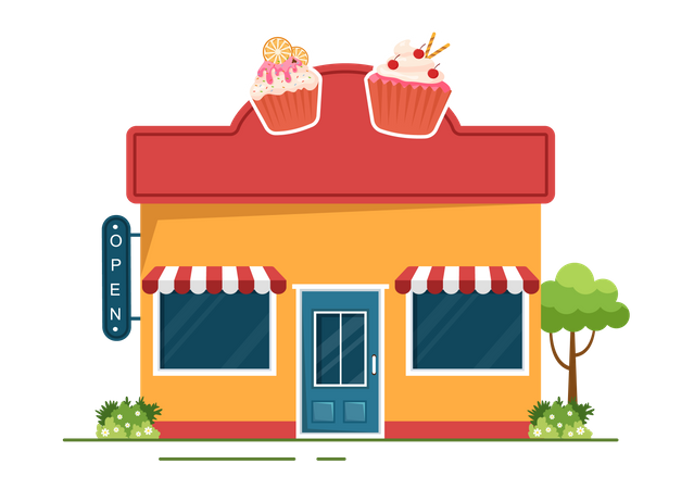 Pastry Shop  Illustration