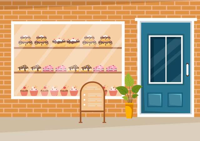 Pastry Shop  Illustration