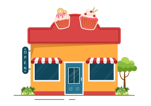 Pastry Shop  Illustration