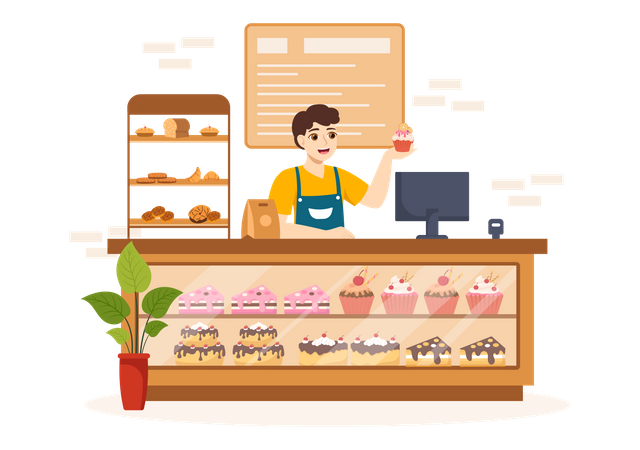 Pastry Shop  Illustration