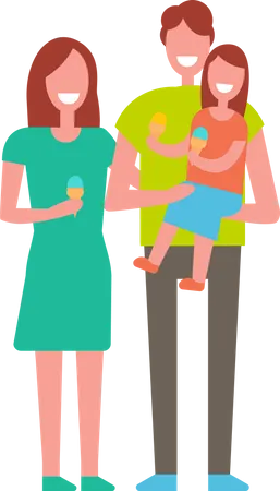 Familia de paternidad  Ilustración