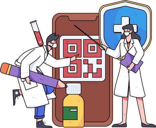 Patient books advance appointment of doctor  Illustration
