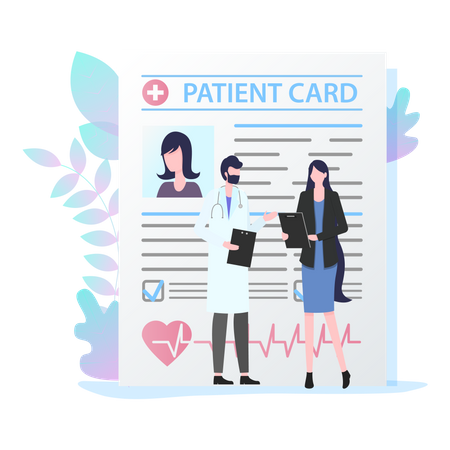 Patient card  Illustration