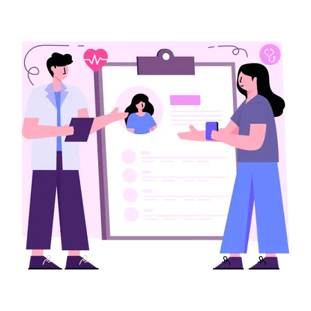 Patient Card  Illustration