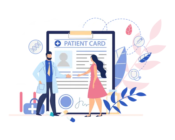 Patient Card  Illustration