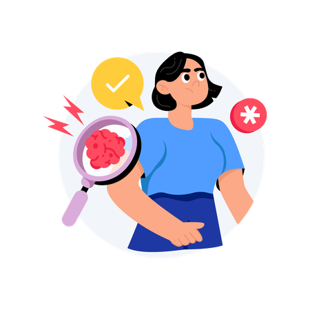 Patient diagnostiqué avec un cancer  Illustration