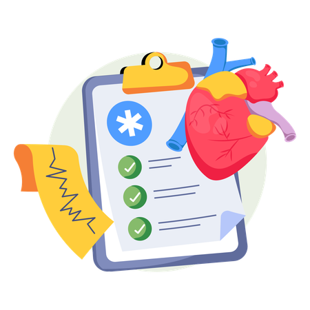 Patient discusses Cardio Report  Illustration