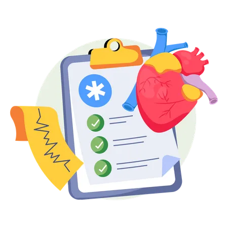 Patient discusses Cardio Report  Illustration