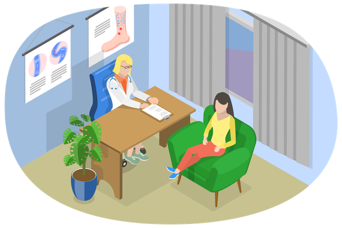 Patient Examination  Illustration