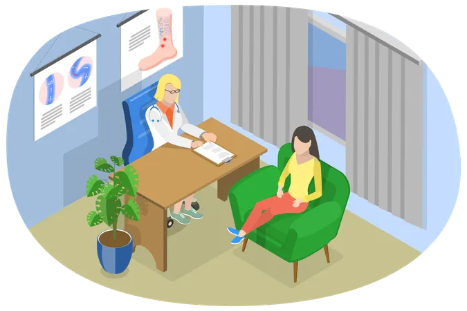 Patient Examination  Illustration