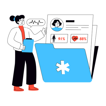 Patient Folder documents  Illustration