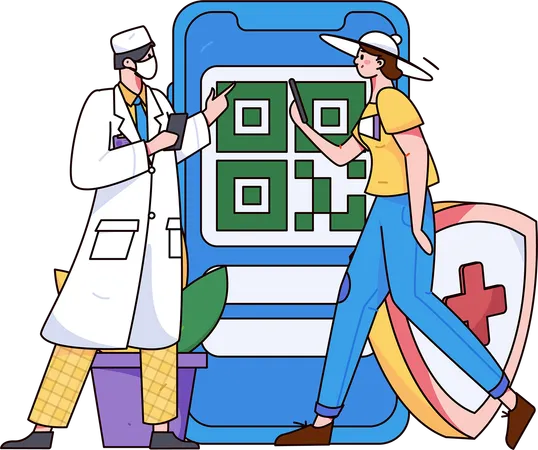 Patient going to hospital for checkup  Illustration